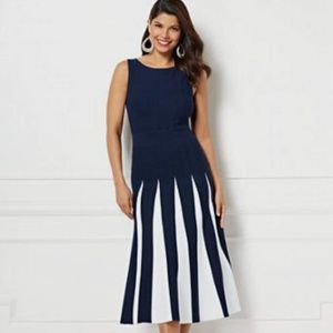 Eva Mendes Collection Pleated Sweater Dress NWT